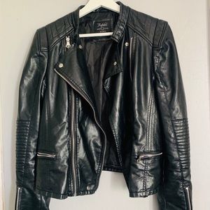 Leather moto jacket